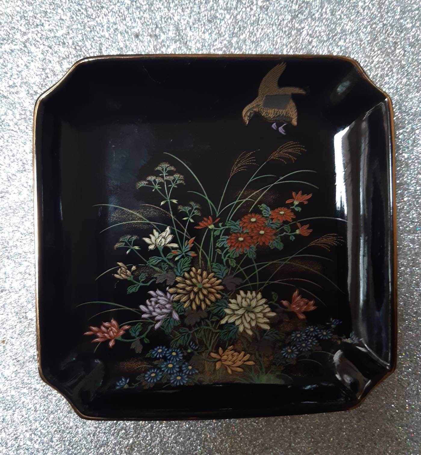 Yamaji Black hexagonal Japanese plates Etsy