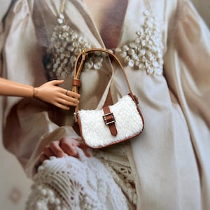"Miniatur Mode ""Fell Baguette Tasche"" Geldbeutel für Puppen 1/6 Skala, Tasche, Handtasche für Blythe, Momoko, NF, FR, Poppy Parker."