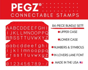 Contact USA American Typewriter Pegz Connectable Lowercase