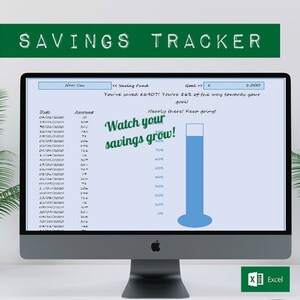 Savings Tracker | Savings Thermometer | Savings Template | Excel Spreadsheet | Visual Progress | Instant Download