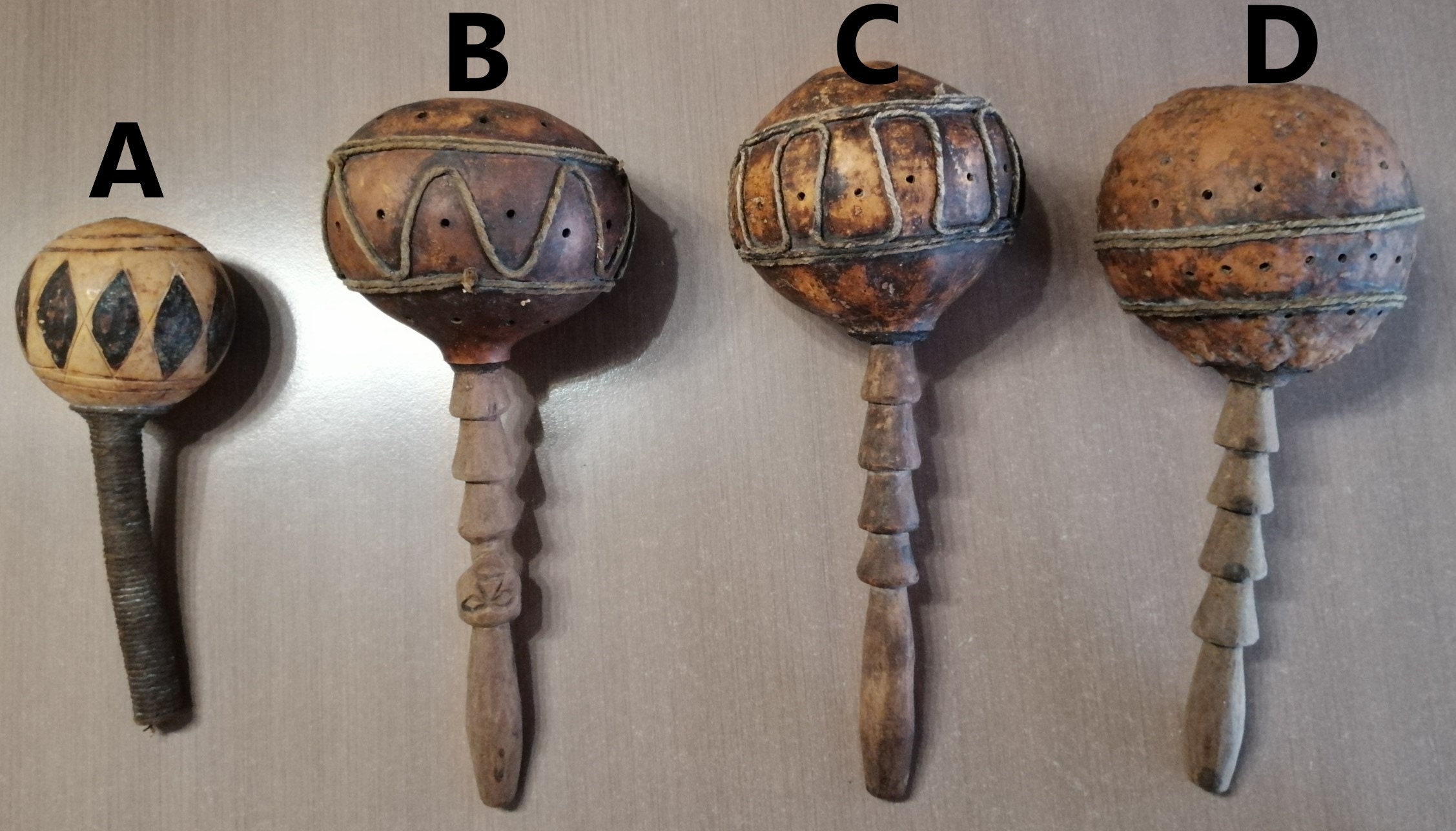 African Gourd Rattle Maraca Shakers Hand Crafted Etsy Canada