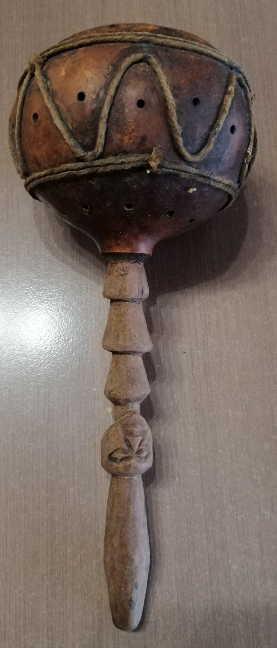 African Gourd Rattle Maraca Shakers Hand Crafted Etsy