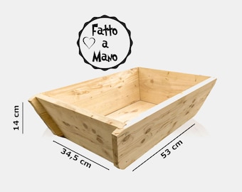 Madia Maidda Maddia deegcontainer pizza ambachtelijk brood 5-7 kg deeg - 100% ambachtelijke realisatie in massief dennenhout