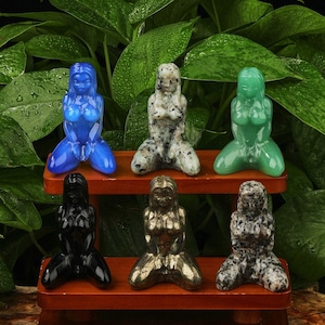 3.2inch Crystal Yoga Lady Gemstone Female Body