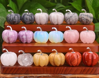 1.2&quot; Crystal Pumpkin Carving Quartz Halloween