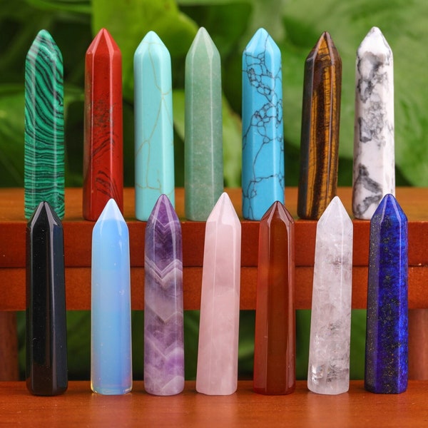 2" Crystal Towers Healing Energy Point Tower