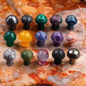 Small Crystal Mushroom Gemstone Decor Wholesale