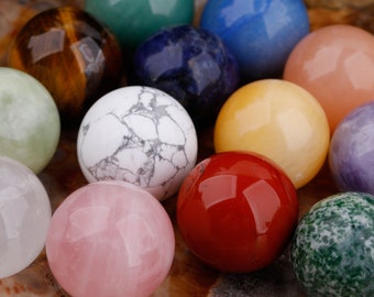 13 Steine, 25mm Crystal Sphere, Heilende Kristallkugel