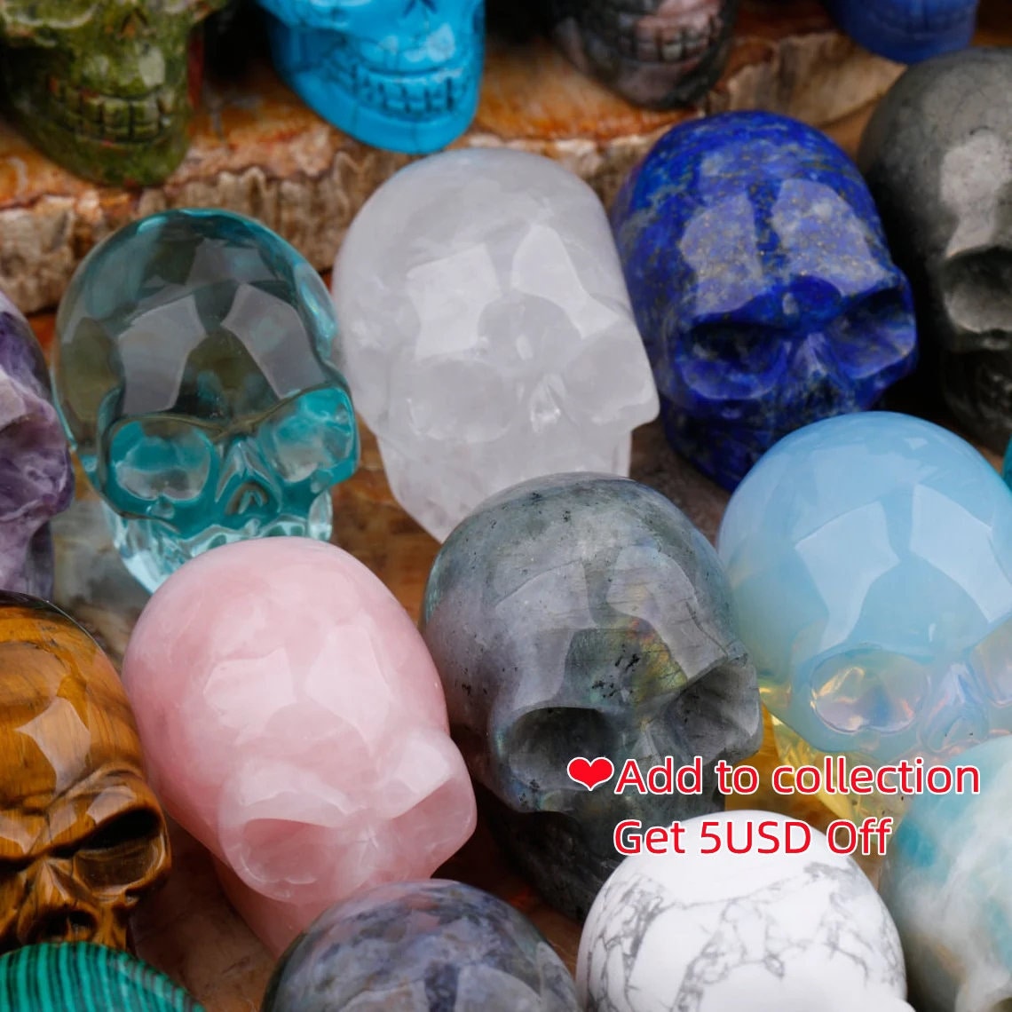 2" Crystal Skull