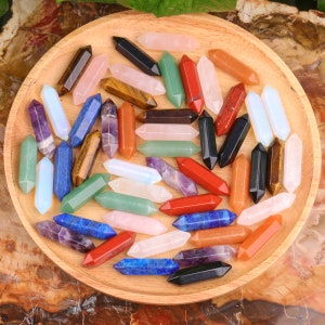 2,1" Hexagon Healing Point-hänge, 10-stenskristall spetsig, Healing Crystal, Naturlig Ädelsten, Leverantör av DIY-smyckestillverkning