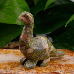 3 Inch Large Dinosaur Home Decor , Healing Chakra Crystal Gemstone Dinosaur Gifts image 7