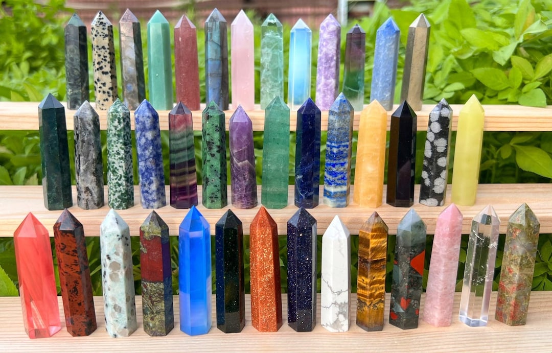 41 Options Crystal Towers 2.1 Inches Healing Energy Point Tower Etsy