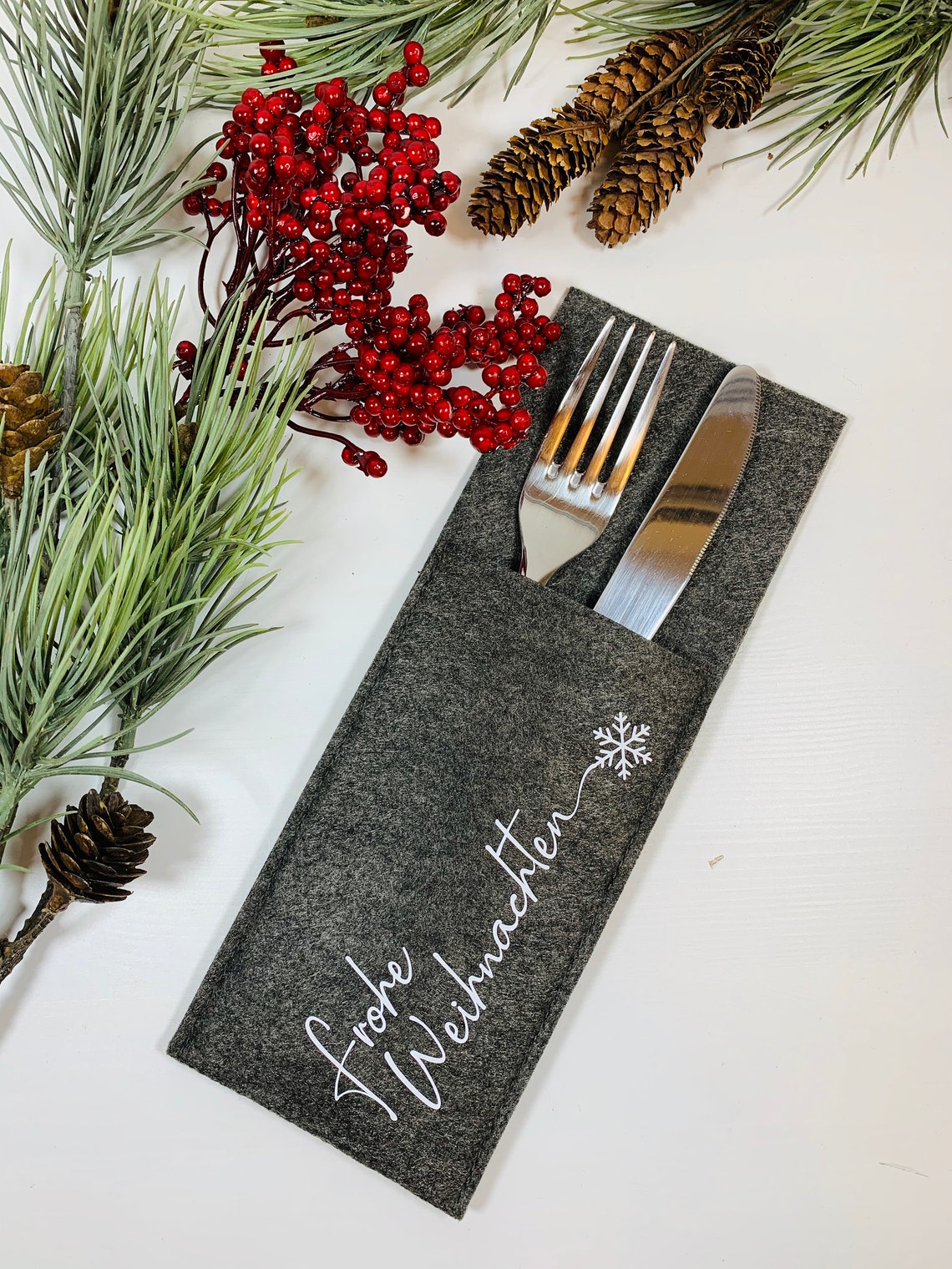 BESTECKTASCHEN FILZ für verschiedene Anlässe Weihnachten Etsy