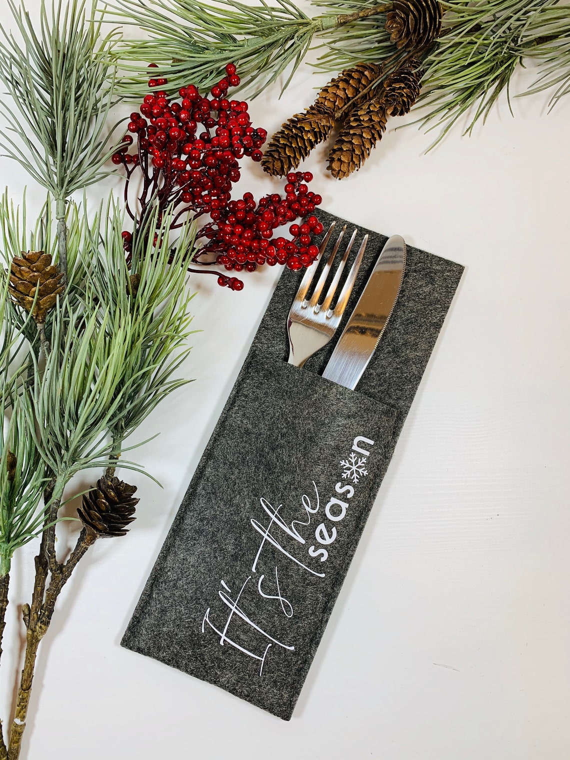 BESTECKTASCHEN FILZ für verschiedene Anlässe Weihnachten Etsy