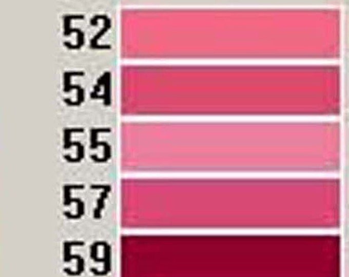 Colors 50-101- Pinks into Purples--Anchor Floss and Perle