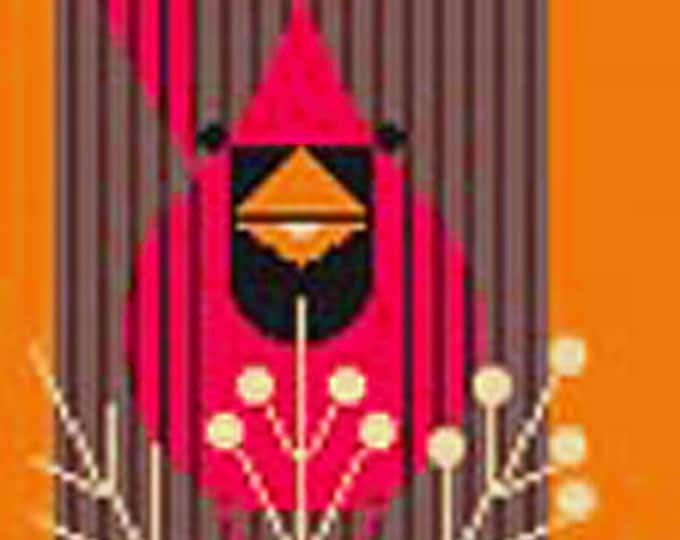 HC-0167 - OCTOBER Edibles - BY Charley Harper - Needlepoint Canvas Hand Painted- 13 Ct