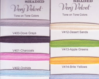 VERY VELVET SHADED V800-V816 - by Rainbow Gallery