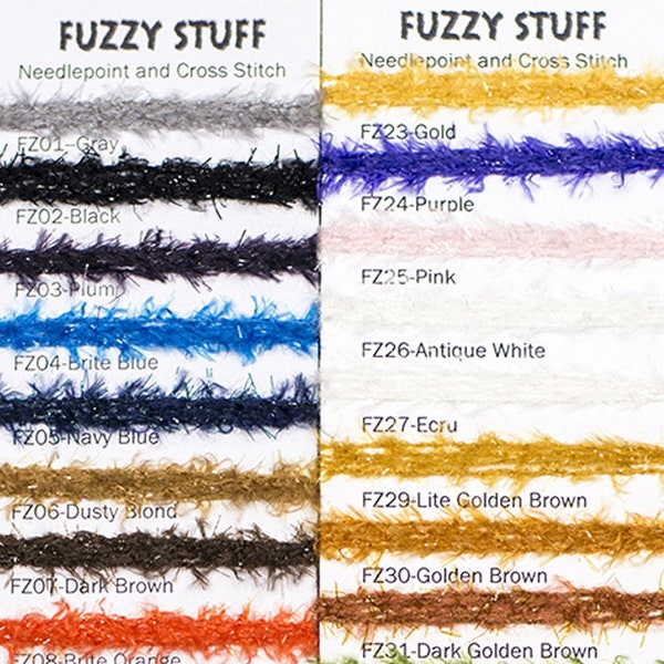 FUZZY STUFF - by Rainbow Gallery - FZ01 - FZ44