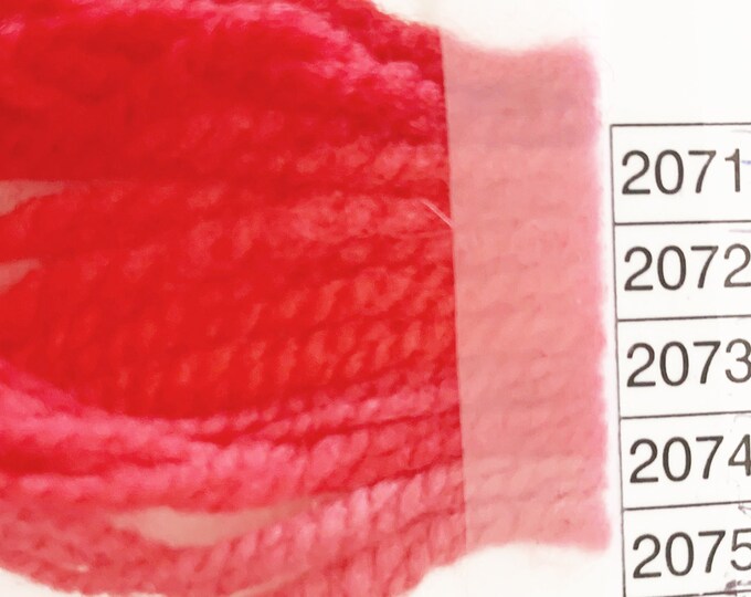 WAV - 2071-2074-Closest to Paternayan 971-Christmas Red family; WAVERLY WOOL (by Brown Sheep)