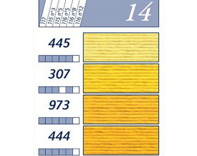 Floss & Perle-CC-14: 613-3852 YELLOWS into Oranges Please see color card for details