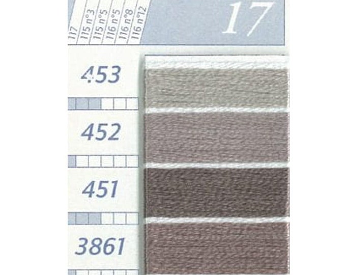 Floss & Perle-CC-17: 453-3031 BROWN-GRAYS Please see color card for details