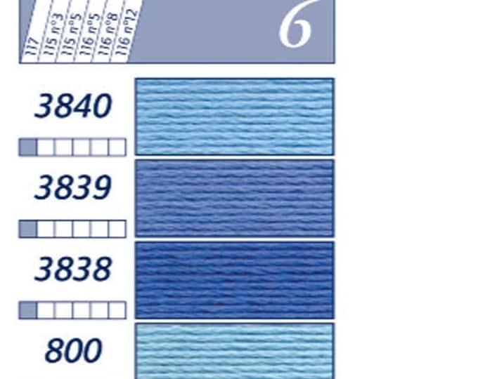 Floss & Perle-CC-6: 3840-3844 BLUES Please see color card for details