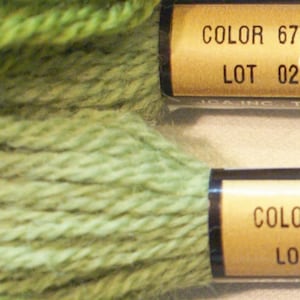 PATN - 674 -675 - 677- APPLE GREEN Family Paternayan Wool