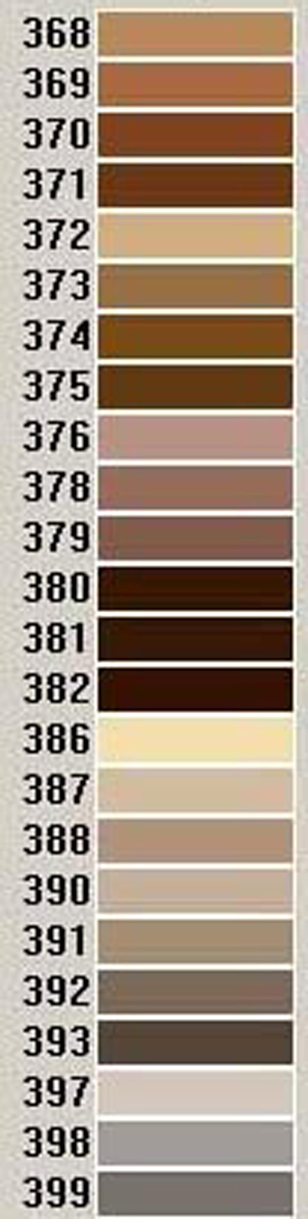 Colors 368-831- BROWNS & Misc Colors-anchor Floss and Perle-size 5 + 3 ...