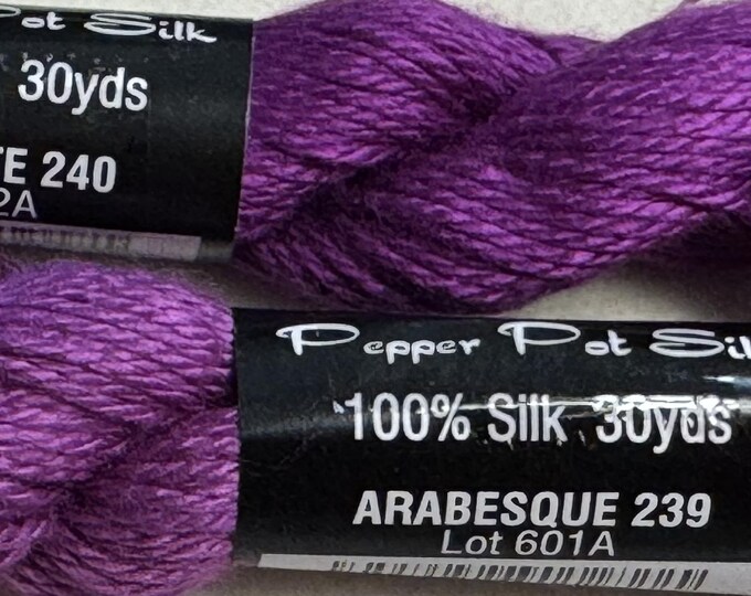 ARABESQUE - 239 - (DYE LOT 601A) - Pepper Pot Silk