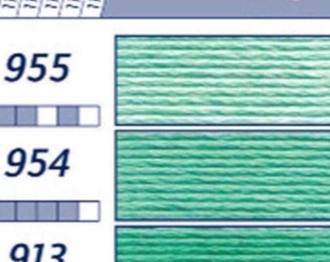 Floss & Perle-CC-10: 955-895 TURQUOISE-DK Greens Please see color card for details