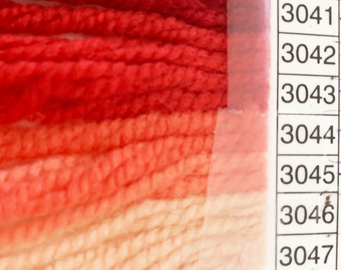 WAV - 3043-Closest to Paternayan-840-846-Salmon family-WAVERLY WOOL (by Brown Sheep)