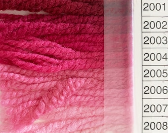 WAV - 2002,2003,2004,2005-2006-2007,2008-Closest to Paternayan 960-963 HOT PINK family- Waverly Wool -by Brown Sheep