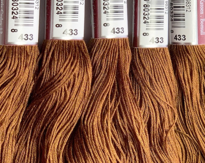 FLOCHE 433-434-435-436-437-612-613-616-642-644-781-783-801-841- by DMC-Browns; (Color names will show with quantities and pictures below)