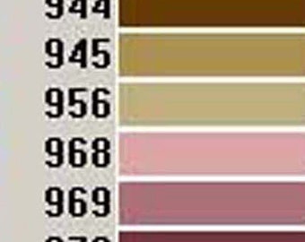 Colors 936-1017 Oranges & Misc -5975-Anchor Floss and Perle-Size 5-3