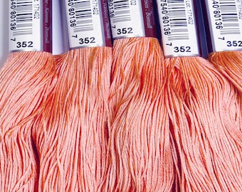 FLOCHE-352-740-741-742-754-920-922-725-726-727-743-744-745-834 -Oranges & Yellows-(color details w listings below) by DMC