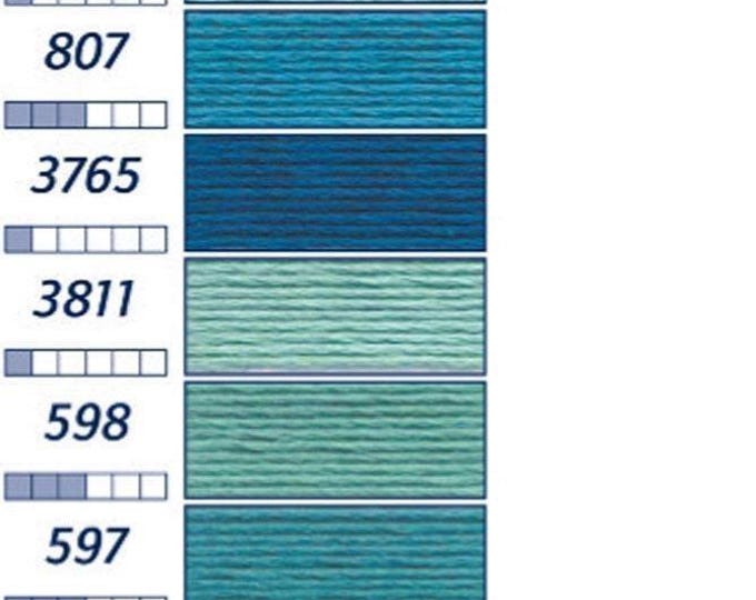 Floss & Perle-CC-8: 828-3847 BLUES/TURQUOISE Please see color card for details