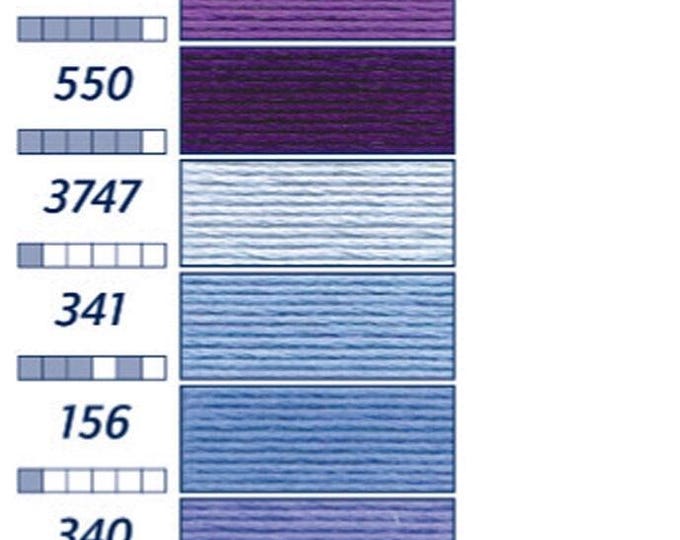 Floss & Perle-CC-5: 211-791 PURPLES-BLUES Please see color card for details