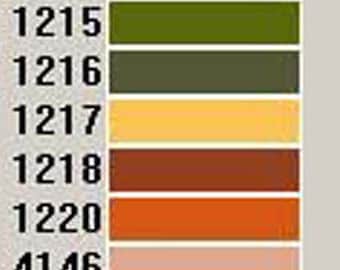 Colors 1064-9575, 1028-1042; All Misc -Anchor Floss and Perle