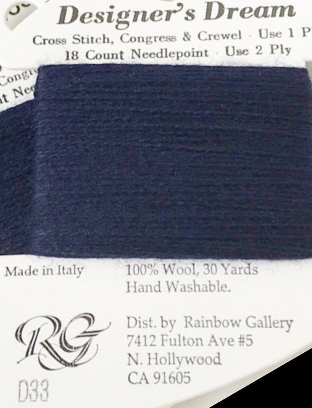 Rainbow Gallery- Designer's Dream - D33 - NAVY BLUE - Etsy