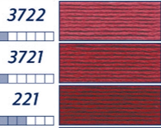 Floss & Perle-CC-4: 225-154 PEACH-PURPLES Please see color card for details