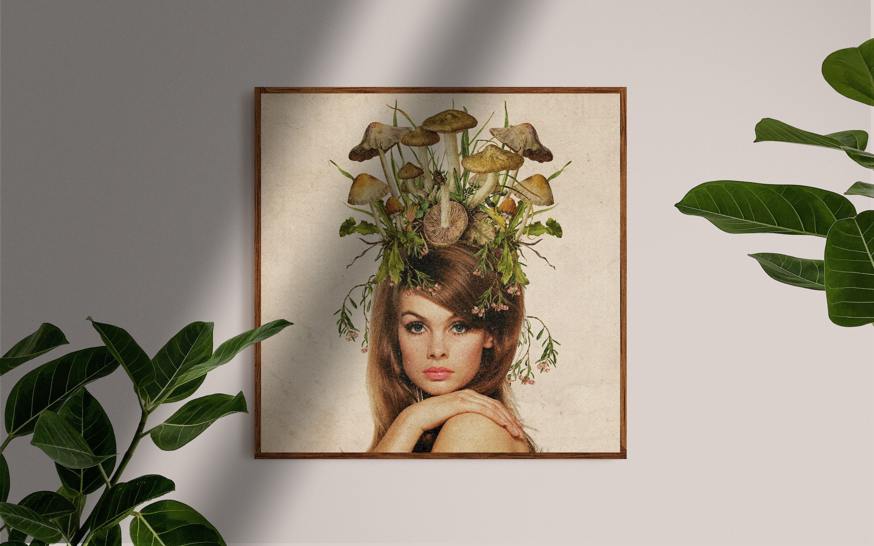 Mushroom print botanical art print botanical illustration | Etsy