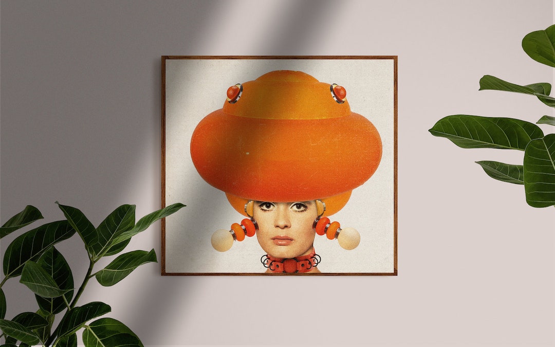 Space Age, Vintage Art, Retro, Boho Art Print, Contemporary Art, Art