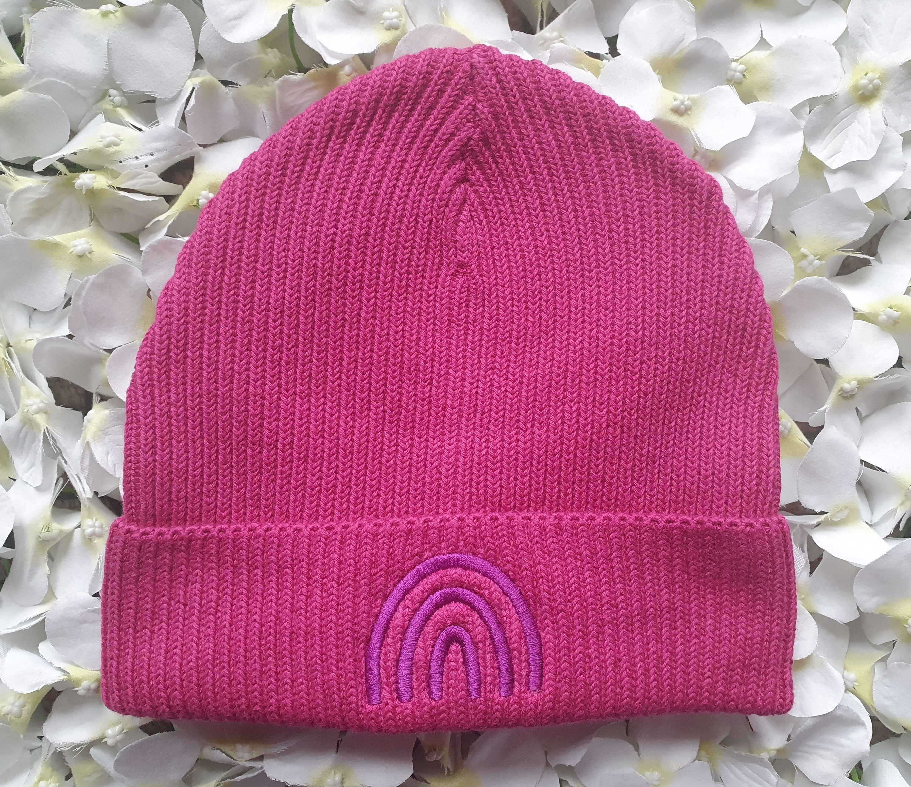 Beanie Hat/pink/organic Cotton 