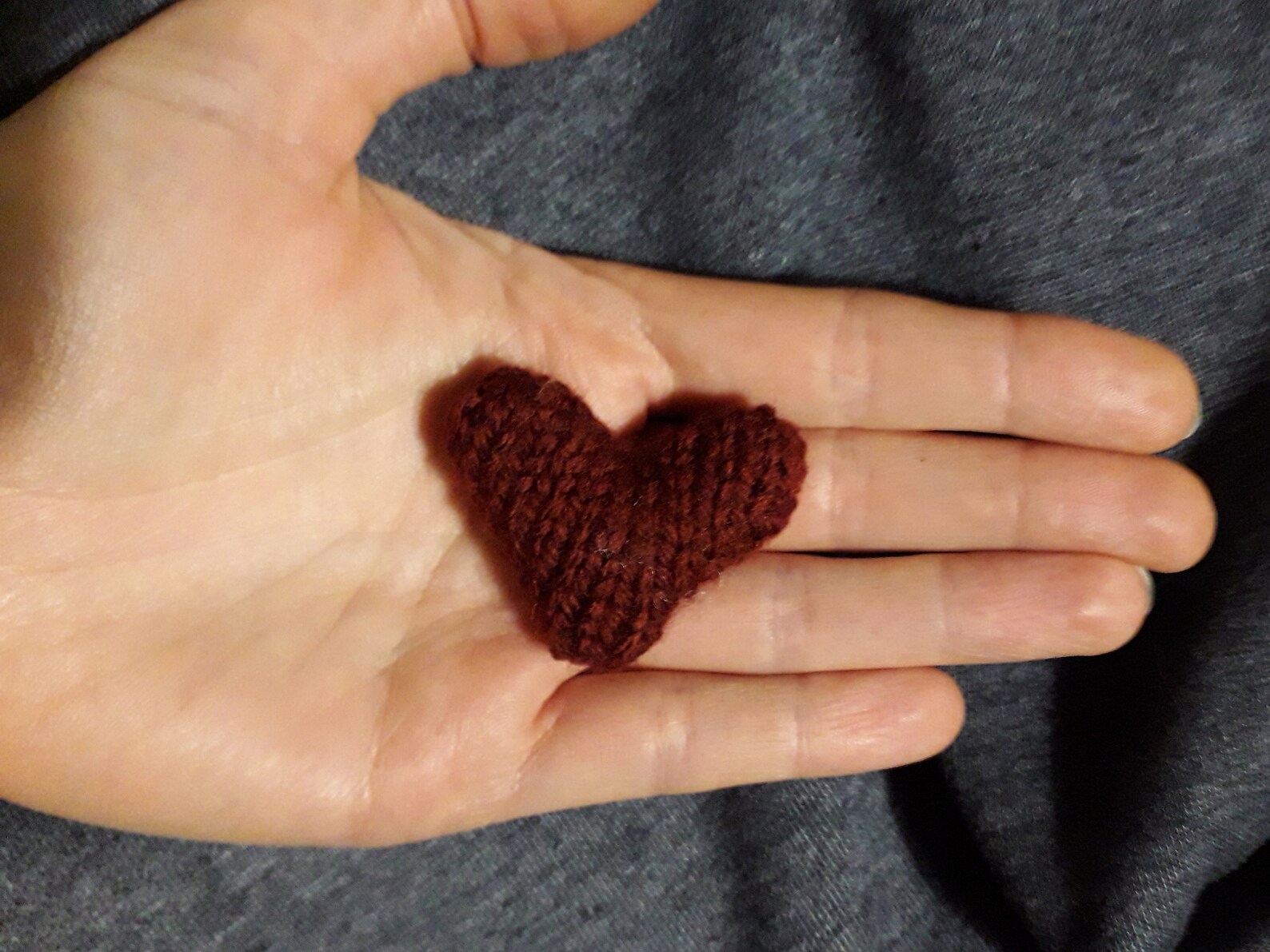 Handmade knitted hearts. Tiny hearts. Hand knitHearts. Etsy