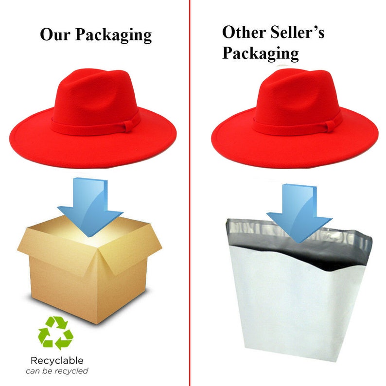 Red with Black Band Fedora Panama Trilby Cuban Style Upturn Short Brim Hat
