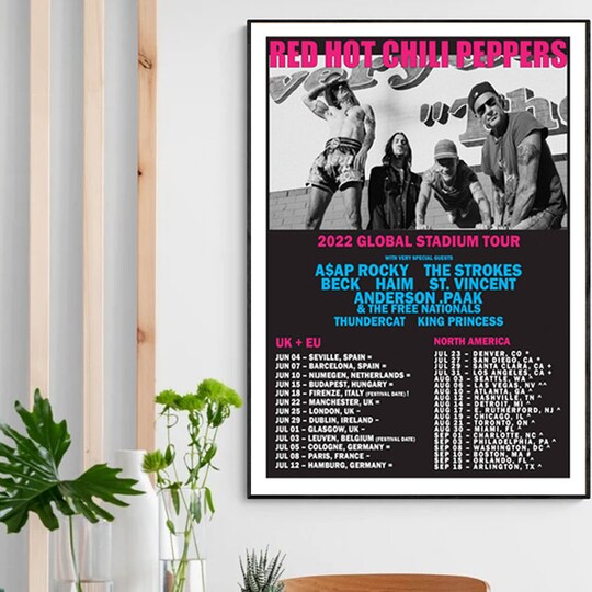 Red Hot Chili Peppers Tour 2022 Poster