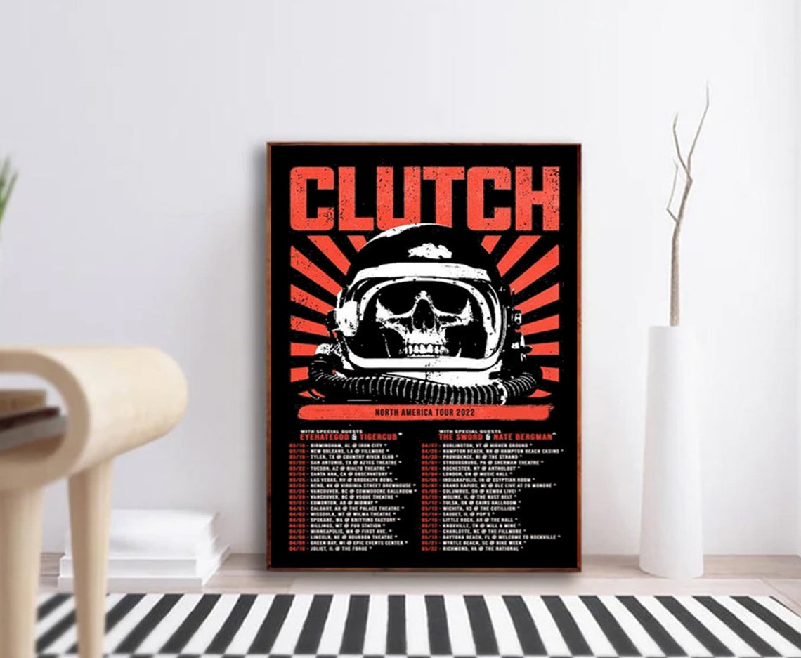 Clutch Tour 2022 Poster Etsy
