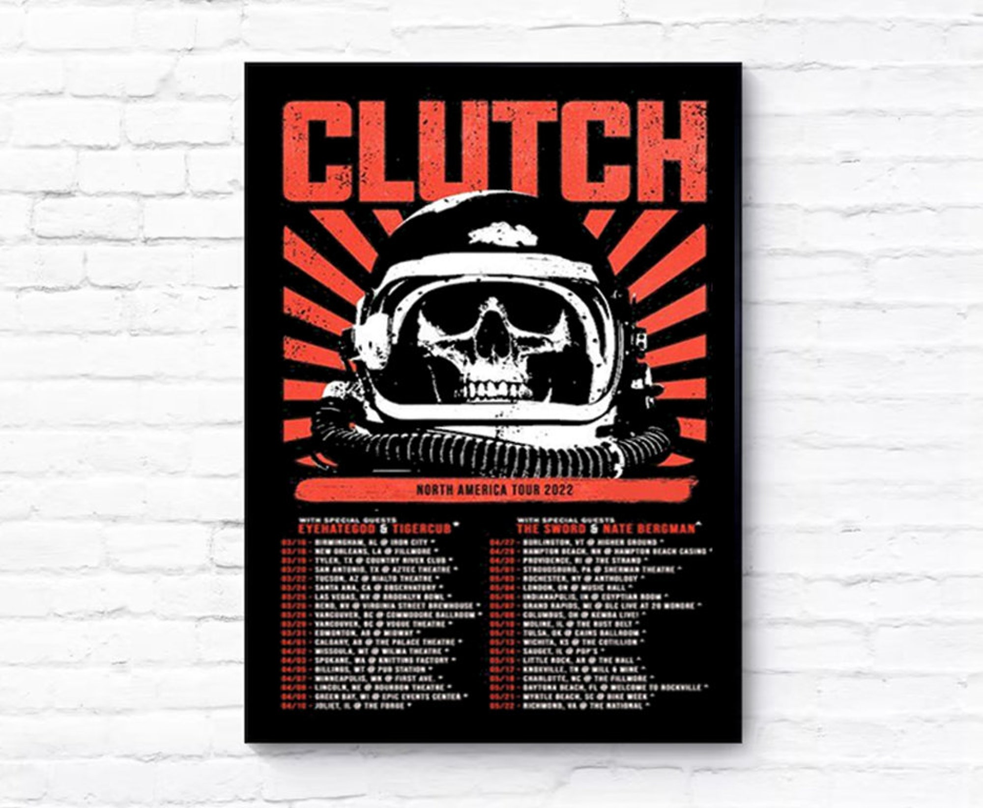 Clutch Tour 2022 Poster