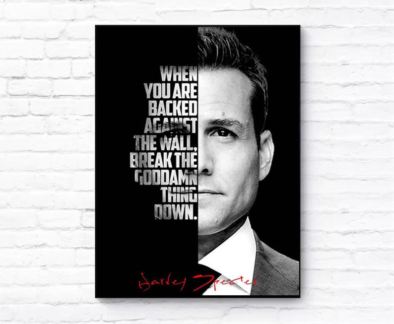Harvey Specter Poster Etsy