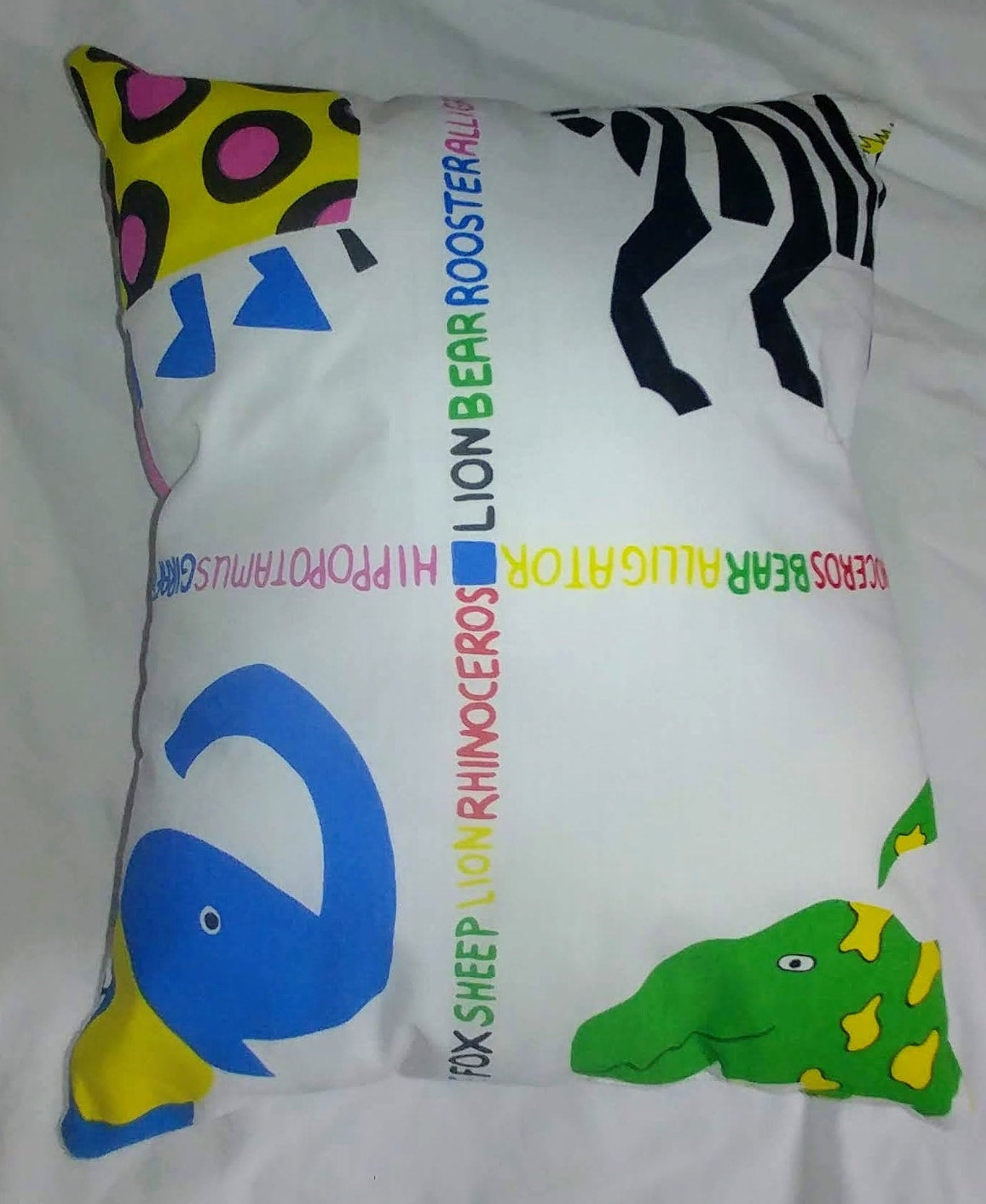 Children's Animal Bed Pillow Bundle Etsy UK